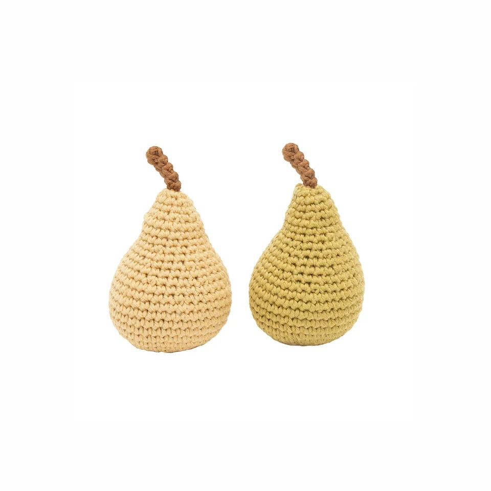 Pear Rattle, with bell, Patti Oslo