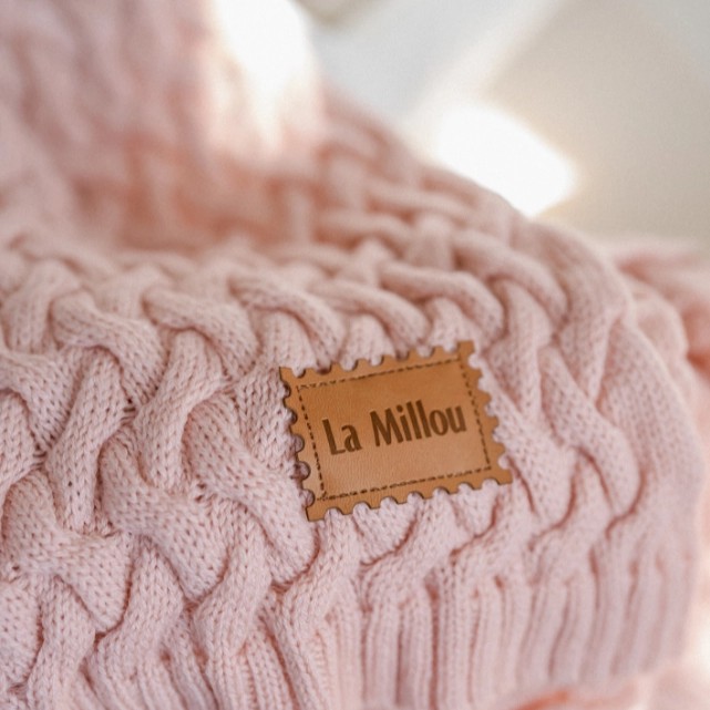 Warm Blanket Merino 100% STONED PINK, LaMillou