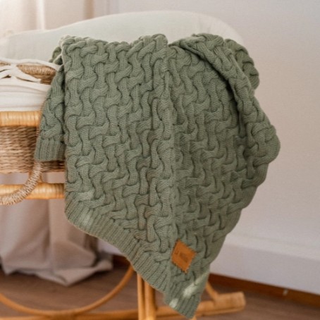 Warm Blanket Merino 100% STONED GREEN, LaMillou