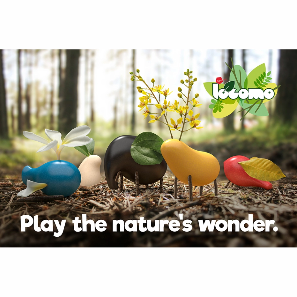LOCOMO, Naturlek med løse deler, Taksa Toys